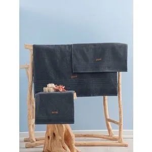 Wellness - Set Peškira u Antracit Boji (3 Komada)