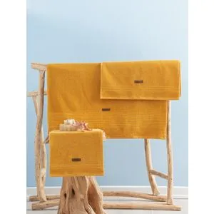 Wellness - Yellow Yellow Towel Set (3 Pieces)
