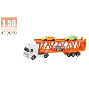 Wenyi narandžasti transportni šleper sa kolima 1:50