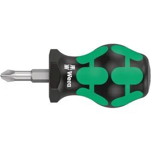 Wera 355 PZ Pozidriv Stubby kratki odvijač, PZ 2 x 25 mm, 05008854001