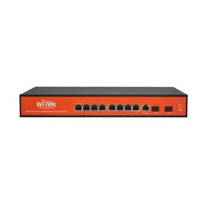 Wi-Tek WI-PMS310GF-UPS+ 8GE+2SFP Ports 24V-48V Mixed L2 Managed UPS No-Break PoE Switch with 8-Po...