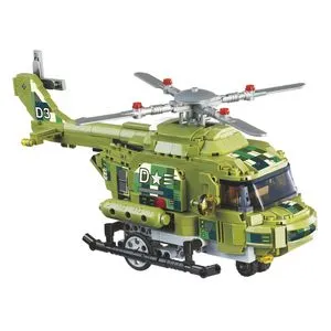 Wise Blocks -  Vojni Helikopter Deluxe Na Daljinsko Upravljanje