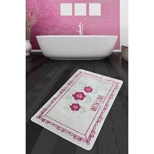 With Flower Djt (80 x 100) Multicolor Bathmat