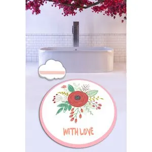 With Love (100 cm) Multicolor Bathmat