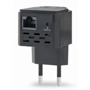 WNP-RP300-03-BK Gembird WiFi ripiter/ruter 300Mbps, 2x3dBi, RF pwr&lt;20dBm, 1x LAN black(alt. te...