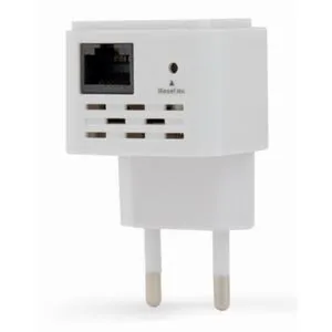 WNP-RP300-03 Gembird WiFi ripiter/ruter 300Mbps, 2x3dBi, RF pwr &lt;20dBm, 1x LAN white (alt. ten...