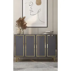 Wolly KM120 - Antracitna i Zlatna Konsola