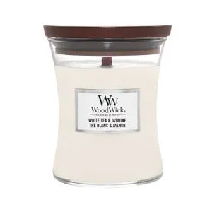 WoodWick Sveća  Classic Medium White Tea & Jasmine 92062E