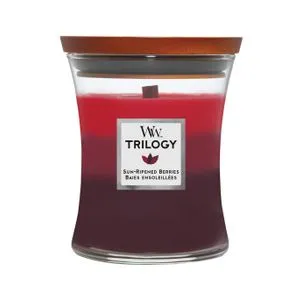 WoodWick Sveća  Trilogy Medium Sun Ripened Berries 92972E