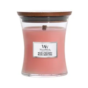 Woodwick Sveća Ww Classic Medium Melon & Pink Quartz 168/1473E