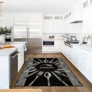 Wookece1686 Crni Tepih (120 x 180 cm)