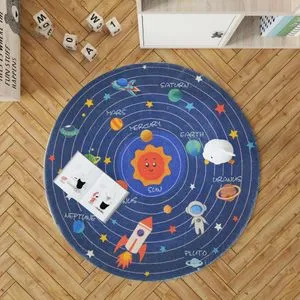 Woopamuk107 Navy Blue Rug (180 x 180)