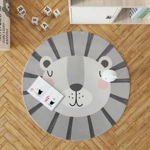 Woopamuk112 Sivi Tepih (120 x 120 cm)