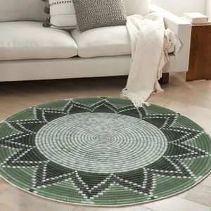 Woopamuk506 Green Rug (90 x 90)