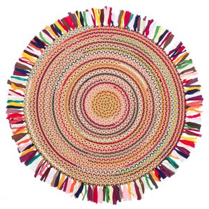 X 04 Multicolor Rug (120 x 120)