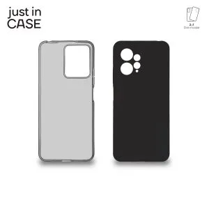 Xiaomi Redmi Note 12 2u1 Extra case MIX paket maski za telefon CRNI
