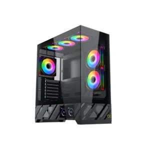 Xigmatek Alphard Pro kućište Full Tower, 6 ARGB PWM ventilatora, kaljeno staklo, crno