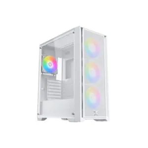 Xigmatek Gaming X II Arctic kućište Mid Tower, 4× ARGB ventilator, kaljeno staklo, belo