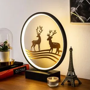 XMAS6 Crna i Bakrena Stočna Lampa