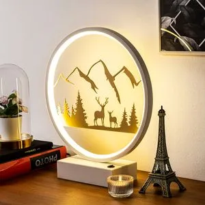 XMAS9 White
Gold Table Lamp