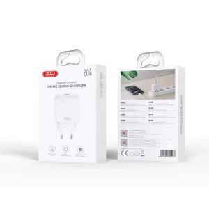 XO Kućni punjač L141 Beli USB-C 20W
