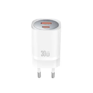 XO kućni punjač od 30w sa USB A i USB C konektorom