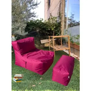 Xxl Sedir - Pink Pink Bean Bag Set (2 Pieces)