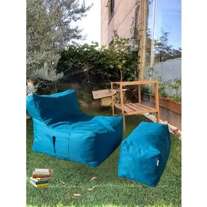 Xxl Sedir - Turquoise Turquoise Bean Bag Set (2 Pieces)