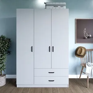 Yaman 1600-032 - White Matte White Wardrobe