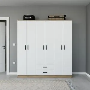 Yaman 1600-75 Light Wallnut Wardrobe