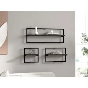 Yeso - Anthracite Anthracite Wall Shelf