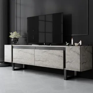 Yildiz - Travertine, Black Travertine
Black TV Stand