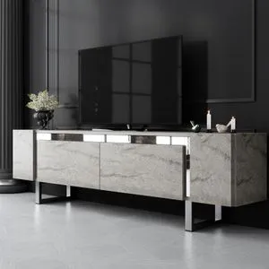 Yildiz - Travertine, Silver Travertine
Silver TV Stand