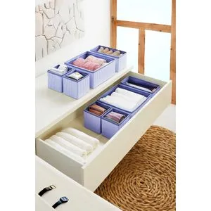 YLC422 Navy Blue Felt Organizer Set (4 Pieces)