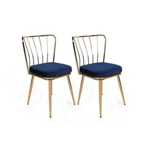 Yıldız-924 V2 Dark Blue
Gold
 Chair Set (2 Pieces)