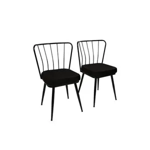 Yıldız 943 V2 Black Chair Set (2 Pieces)