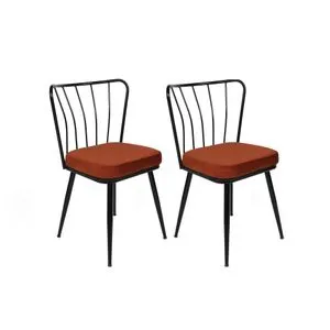 Yıldız-945 V2 Set Crnih i Crvenih Stolica (2 komada)