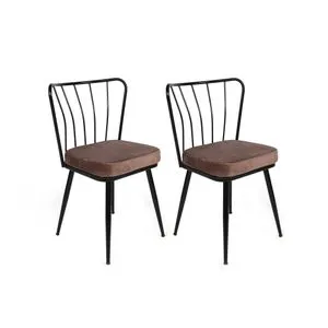 Yıldız-947 V2 Light Brown
Black Chair Set (2 Pieces)