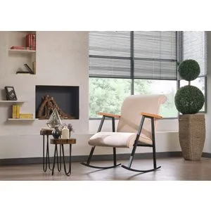 Yoka - Cream Cream Rocking Chair