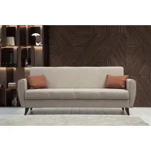 Zaden - Beige Beige 3-Seat Sofa-Bed