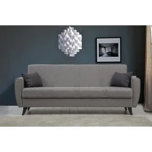 Zaden - Light Grey Light Grey 3-Seat Sofa-Bed