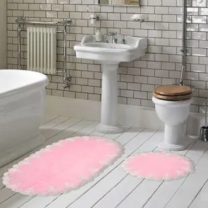 Zara - Pink Pink Bathmat Set (2 Pieces)