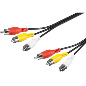 ZED electronic RCA kabel 1,0 metar, 3xRCA - AVK/1,0