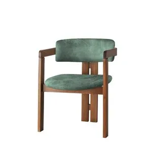 Zelena stolica CO - 031 od orahovog drveta