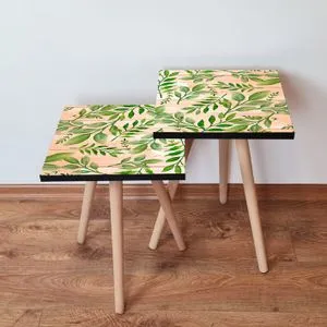 Zeleni Salmon Nesting Table (2 komada)