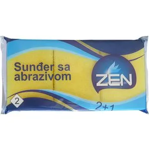 Zen sunđer sa abrazivom  2+1KOM