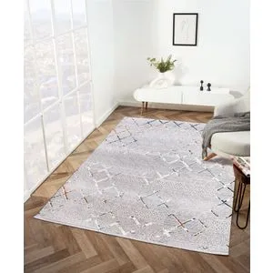 Zenta Zn006 Sivi Tepih (120 x 180 cm)