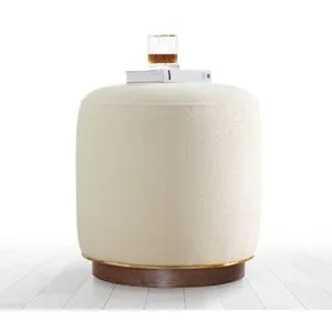 Zeone - Cream Cream Pouffe