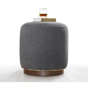 Zeone - Grey Grey Pouffe