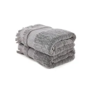 Zeus - Dark Grey Dark Grey Bath Towel Set (2 Pieces)